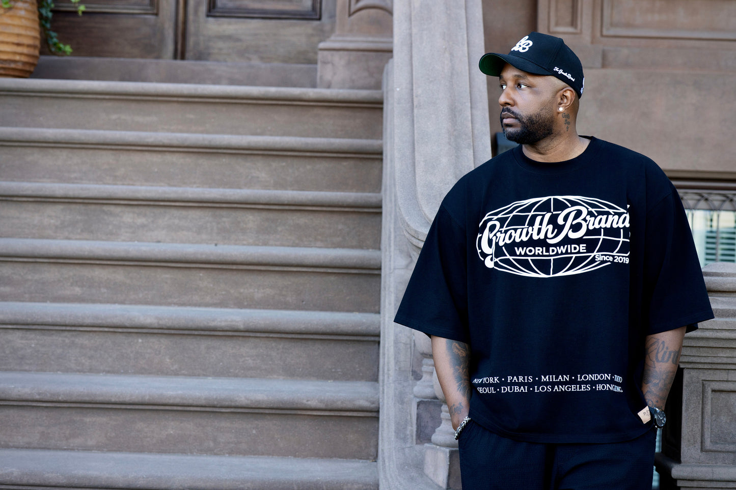 Worldwide Tee- Black
