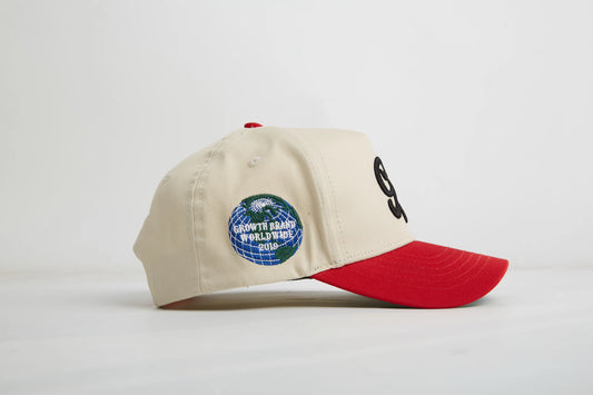 Growth Brand cap cream/red