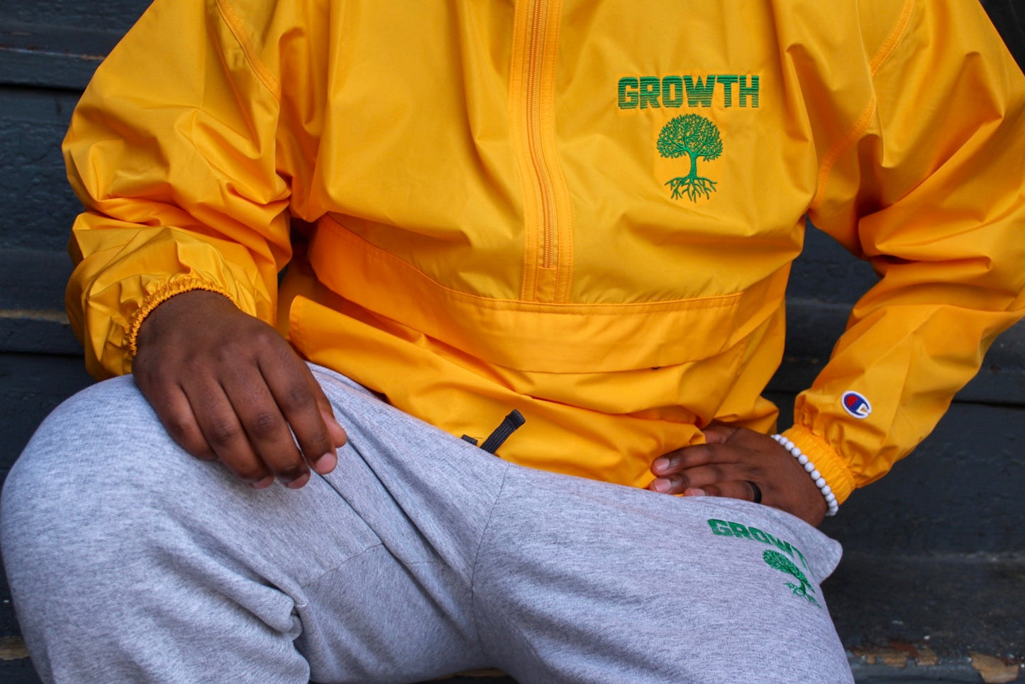 Growth Embroidered Champion Track Jacket