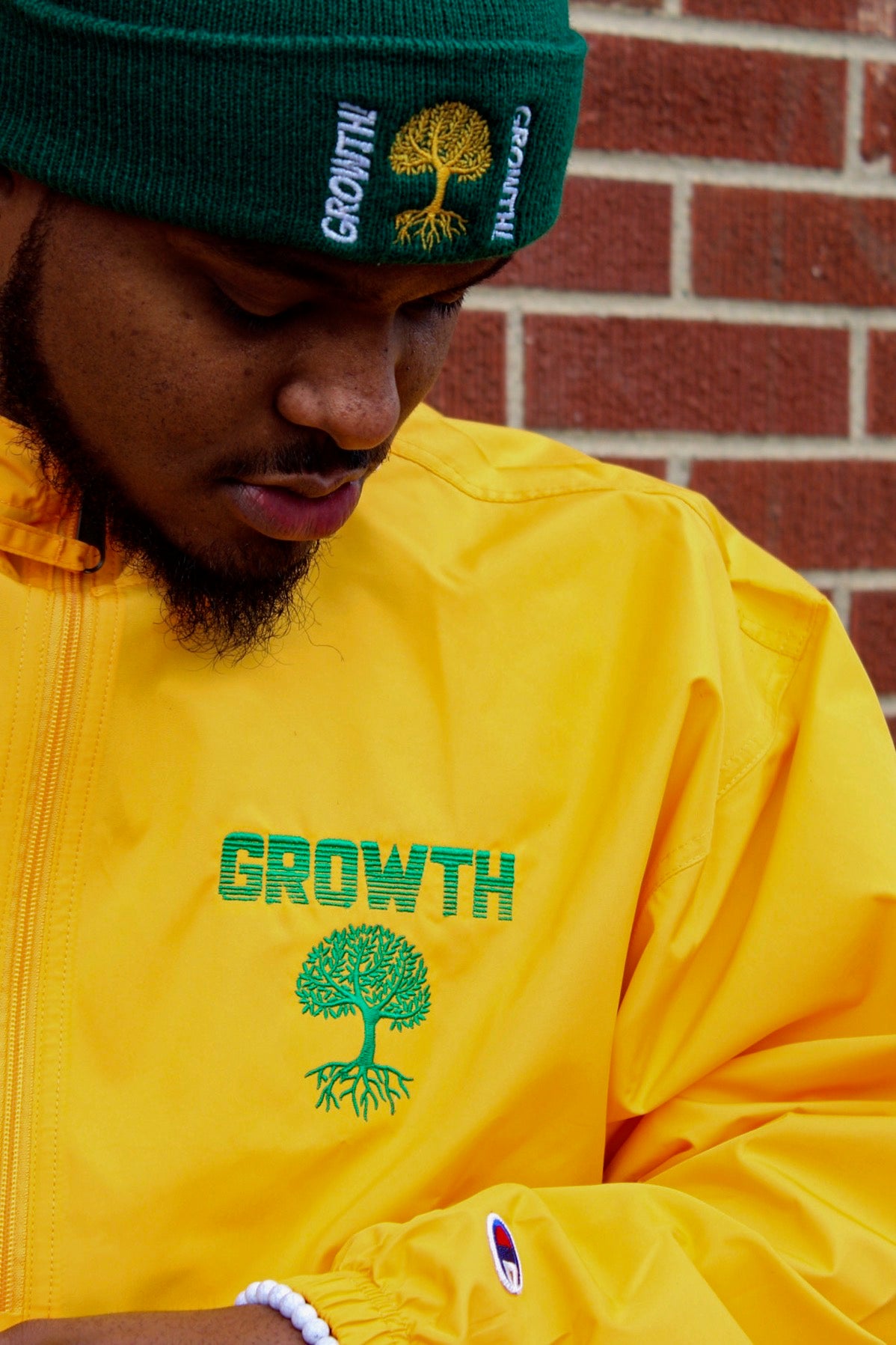 Growth Embroidered Champion Track Jacket