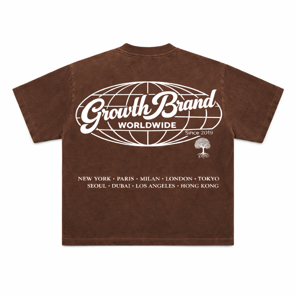 Worldwide Tee- Brown