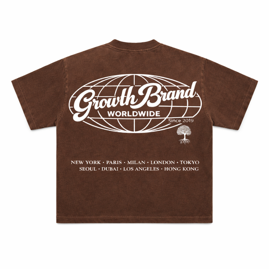 Worldwide Tee- Brown