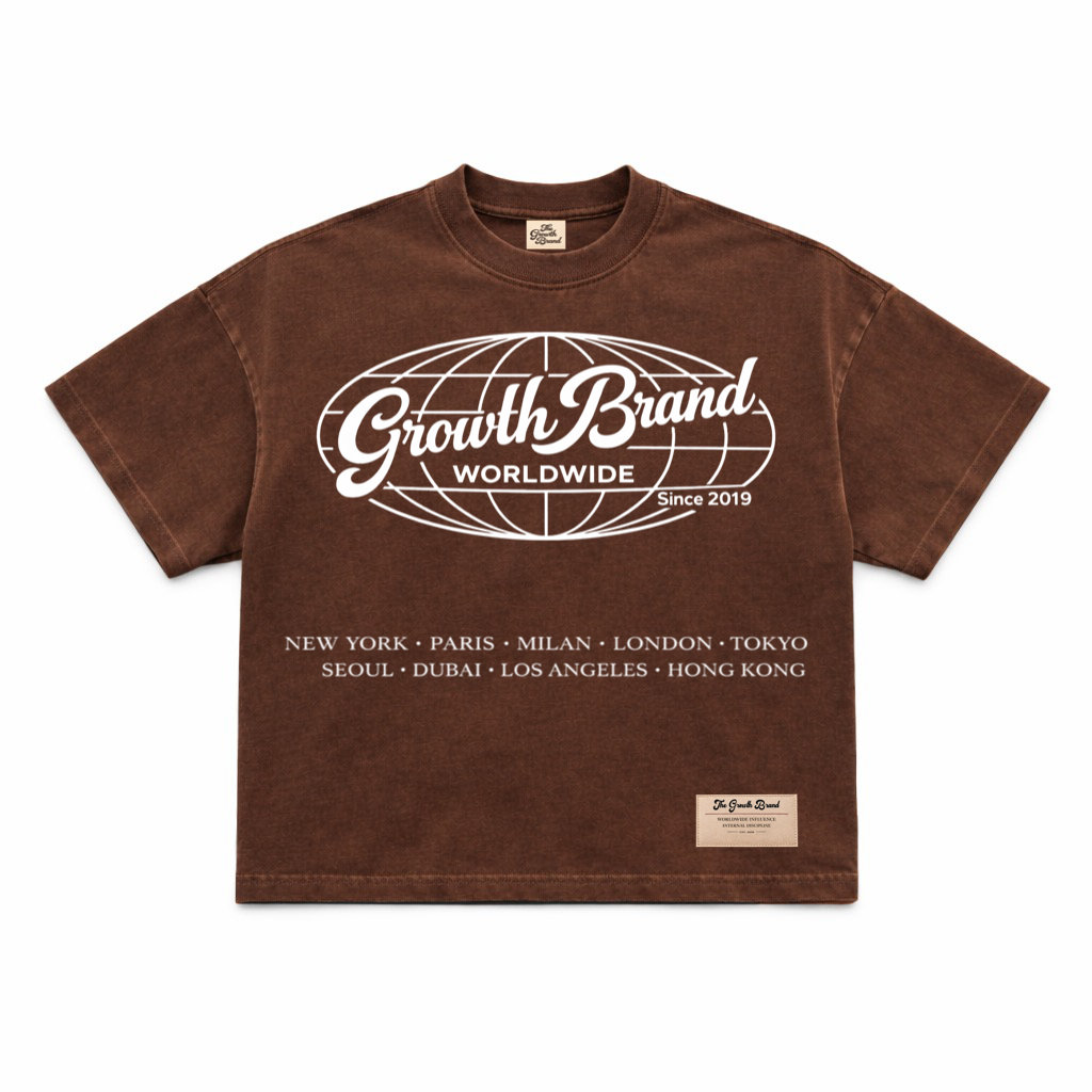Worldwide Tee- Brown