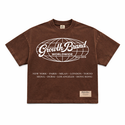 Worldwide Tee- Brown